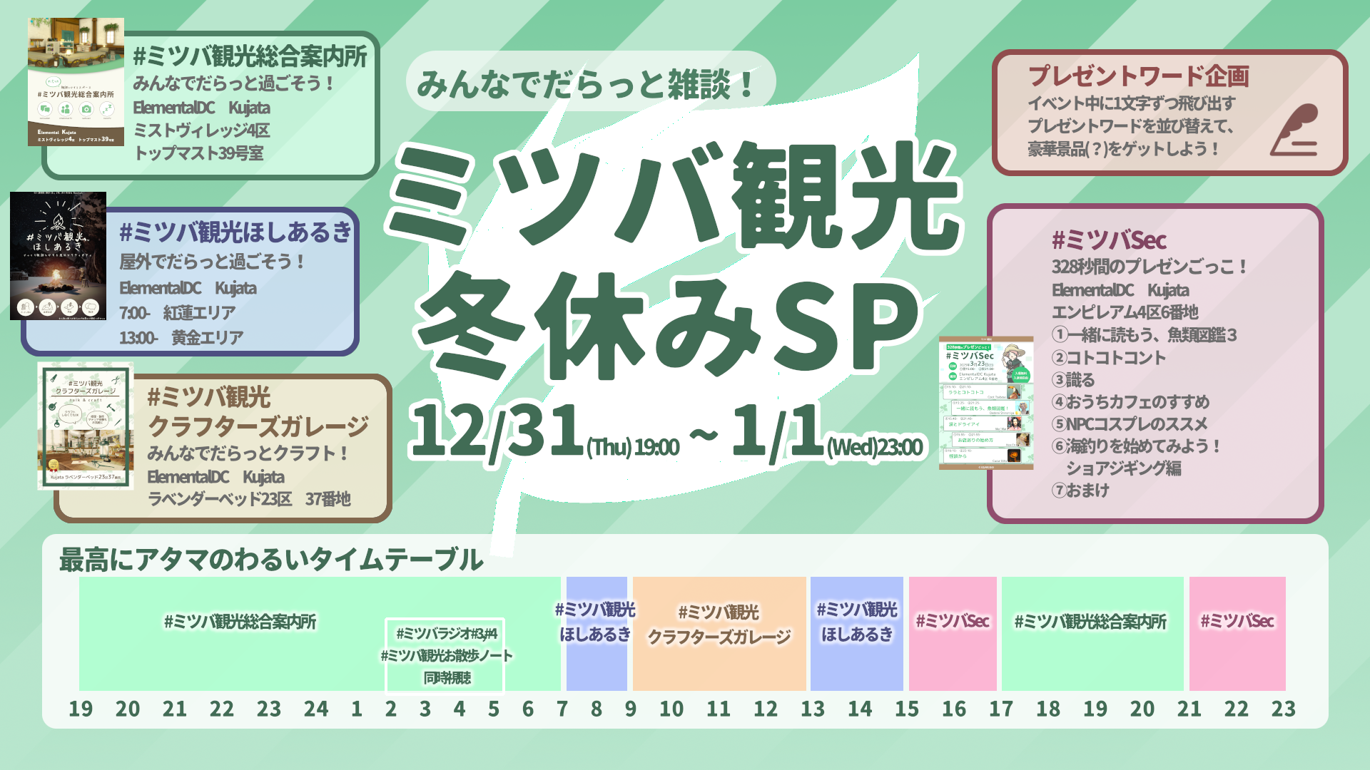 ミツバ観光冬休みSP